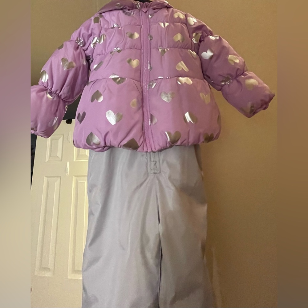 Carters Just for you size 3 Toddler Snow Jacket with jumpsuit